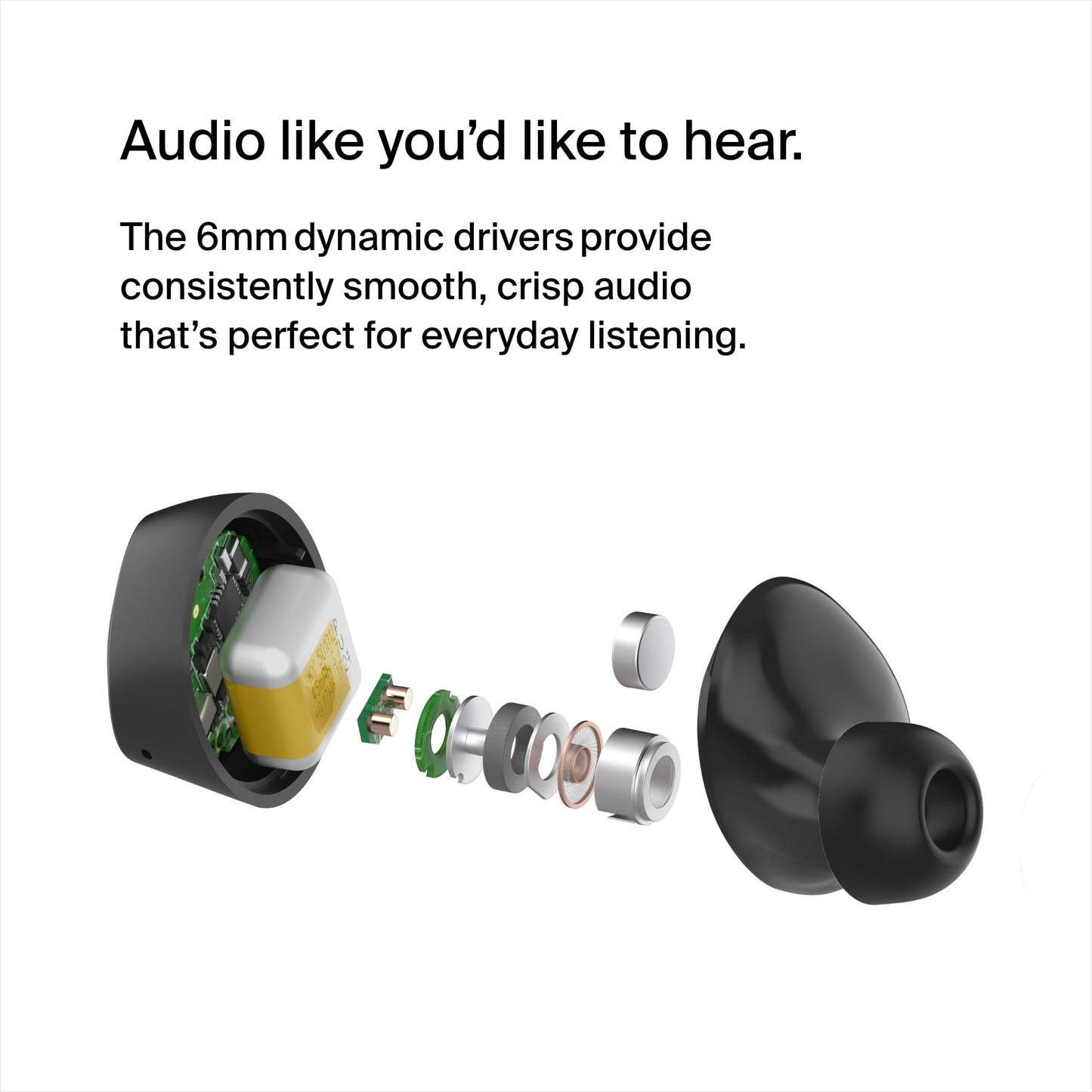 Belkin SoundForm Bolt True Wireless Earbuds, Wireless Charging, IPX4 Sweat and Water-Resistant, USB-C, Up to 28 Hours of Battery Life for Apple