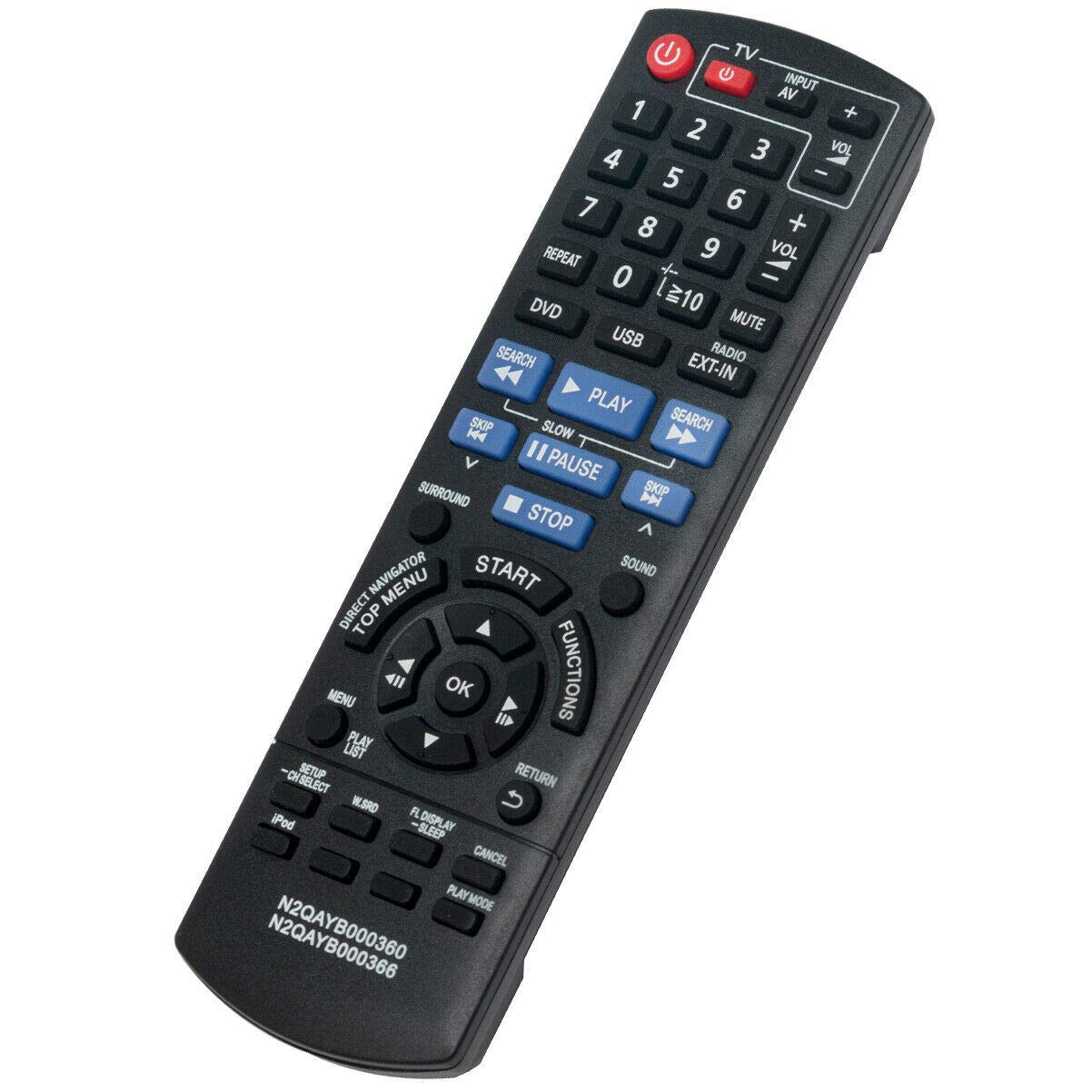 New N2QAYB000366 Replace Remote Control for Panasonic SC-PT170 SC-PT175 Home Theater System
