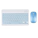 DIGIBLUSKY Wireless Keyboard|Mouse, Bluetooth Wireless Rechargeable Keyboard with Charging Cable, Ultra Thin Keyboard for iPad Smartphone Computer