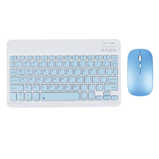 DIGIBLUSKY Wireless Keyboard|Mouse, Bluetooth Wireless Rechargeable Keyboard with Charging Cable, Ultra Thin Keyboard for iPad Smartphone Computer