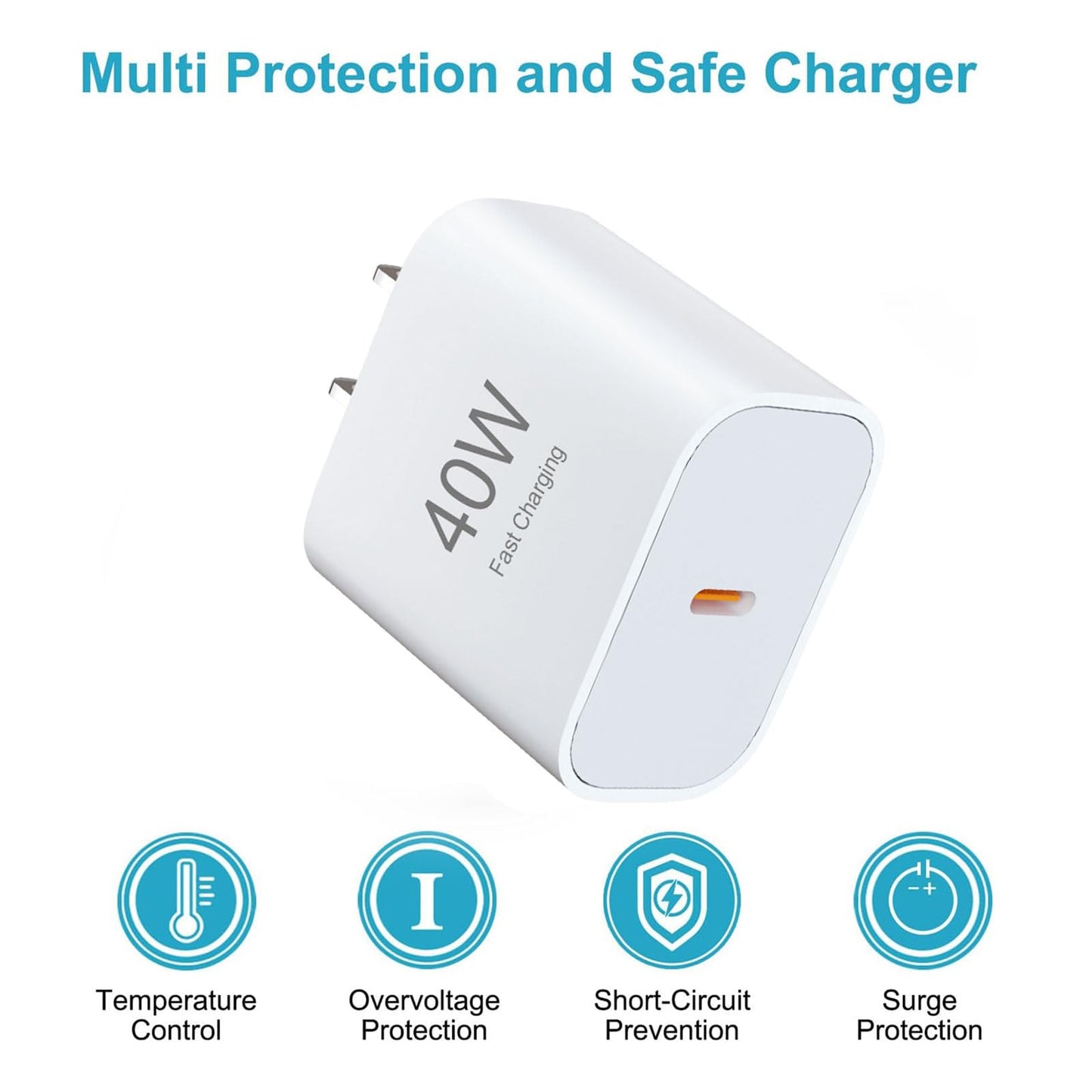 i Phone 17 16 Fast Charger, USB Charging Block, Type C Power Adapter with C to c Cable, Suitable for iPhone iPhone 17/17 Air/17 Pro Max/16/15 ?3 Pack?
