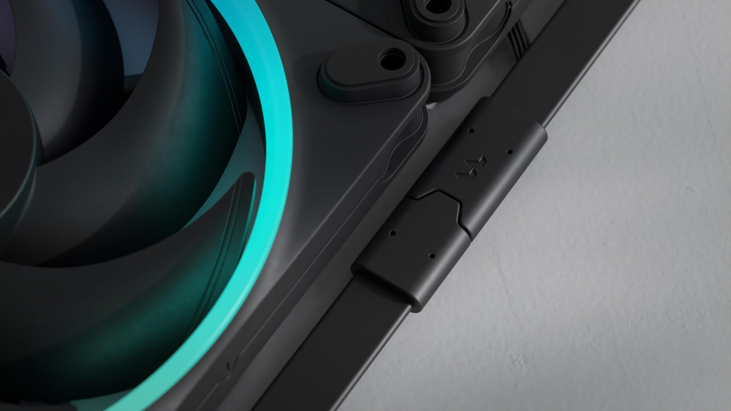 Fractal Design Momentum 12 RGB - Silent PC Case Fan - 120 mm - ARGB Gen 2-16 LEDs - Liquid Crystal Polymer LCP Blades - FDB Fluid Dynamic Bearing