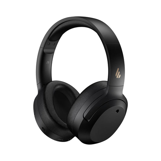 Edifier W820NB Hybrid Active Noise Cancelling Headphones - Hi-Res Audio - 49H Playtime - Wireless Over Ear Bluetooth Headphones for Phone-Call - Black