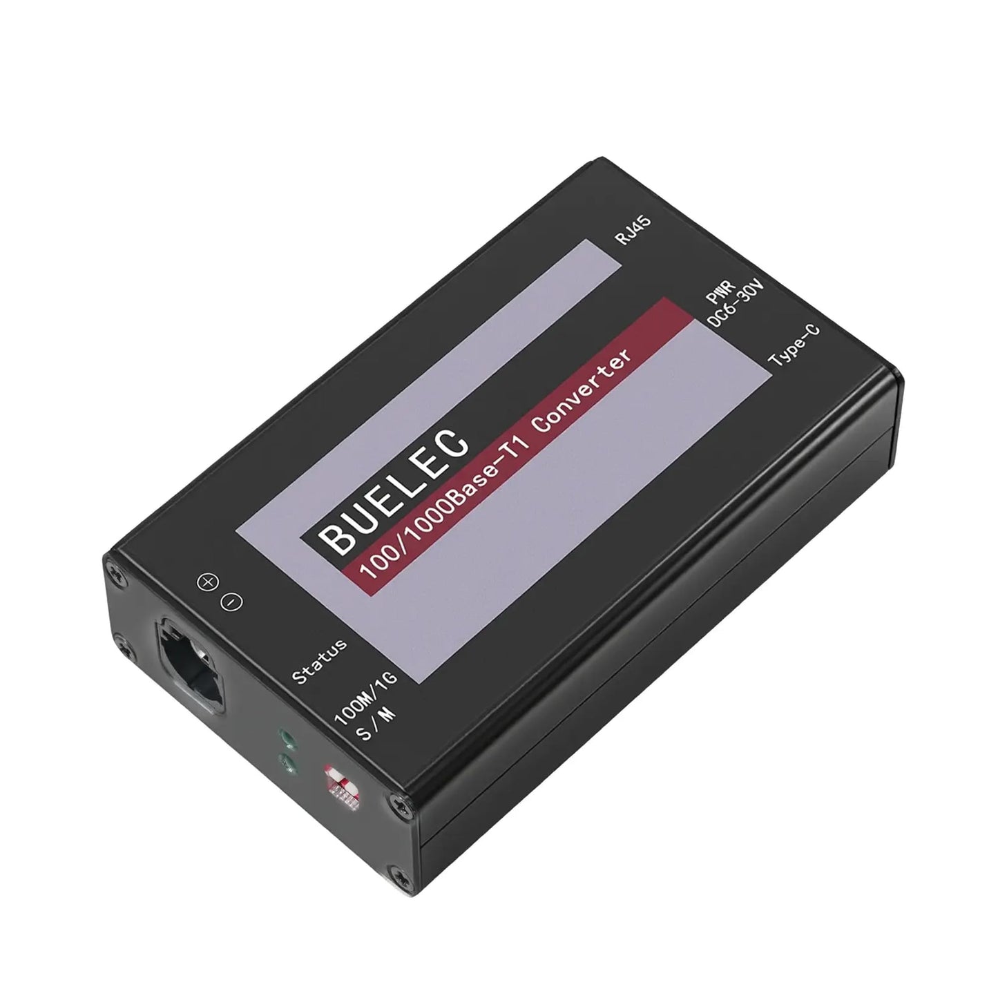 BUELEC 100/1000Base-T1-TX-HMTD Automotive Ethernet Media Converter - 100/1000BASE-T1 to TX Adapter, Marvell 88Q2112 & Realtek RTL8211FI Phy, HMTD