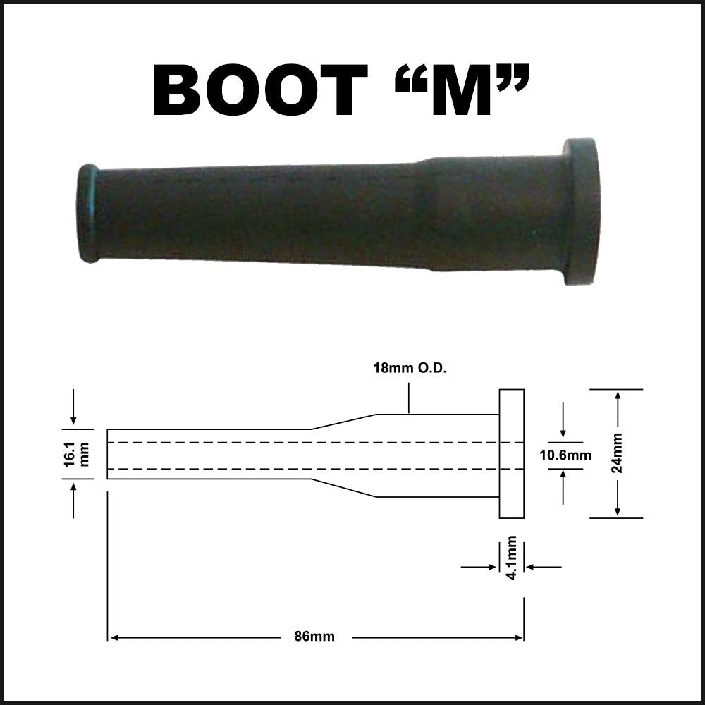 Superior Electric Boot-M Strain Relief / Cord Protector Rubber Boot Compatible with 12/3, 14/3 AWG Electrical Cords (Replaces OEM# 44-76-0210)