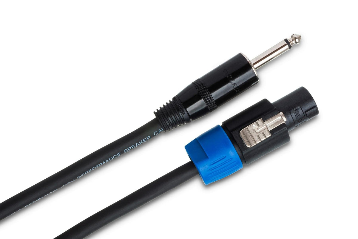 Hosa SKT-415Q Pro Speaker Cable, REAN Loudspeaker to 1/4" TS, 15 Feet