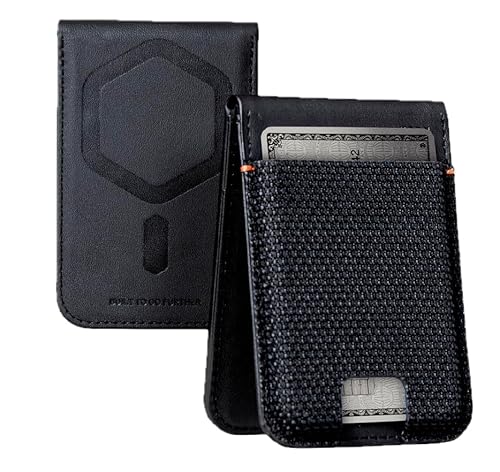 URBAN ARMOR GEAR UAG Slim Wallet Kevlar Black 6 Cards Holder with Kickstand RFID Blocking, Metropolis Magnetic Wallet Compatible with MagSafe