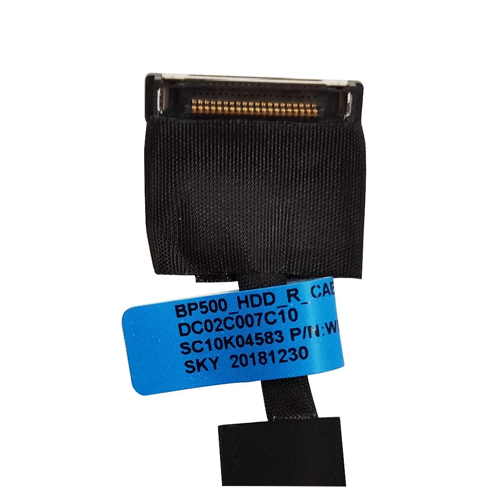 HUANMEFANG New 2.5" HDD Caddy Enclosure Bay Right &Left Side Hard Disk Drive Cable Connector + Sticker for Lenovo Thinkpad P50 P51 Compatible