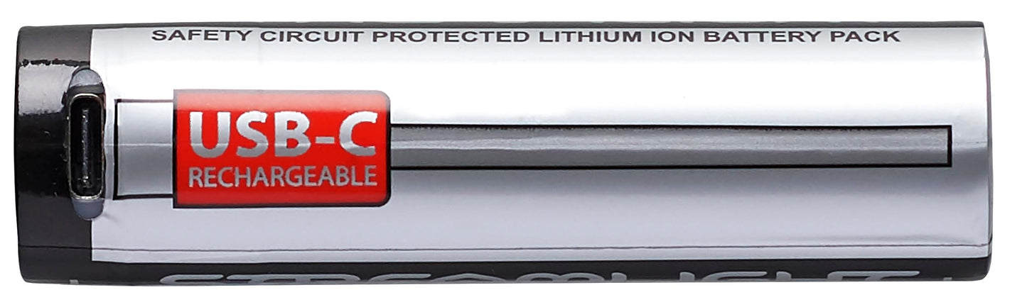 Streamlight 22111 SL-B50 Protected Lithium-Ion USB-C Rechargeable Battery with Integrated Charge Port, 1-Pack