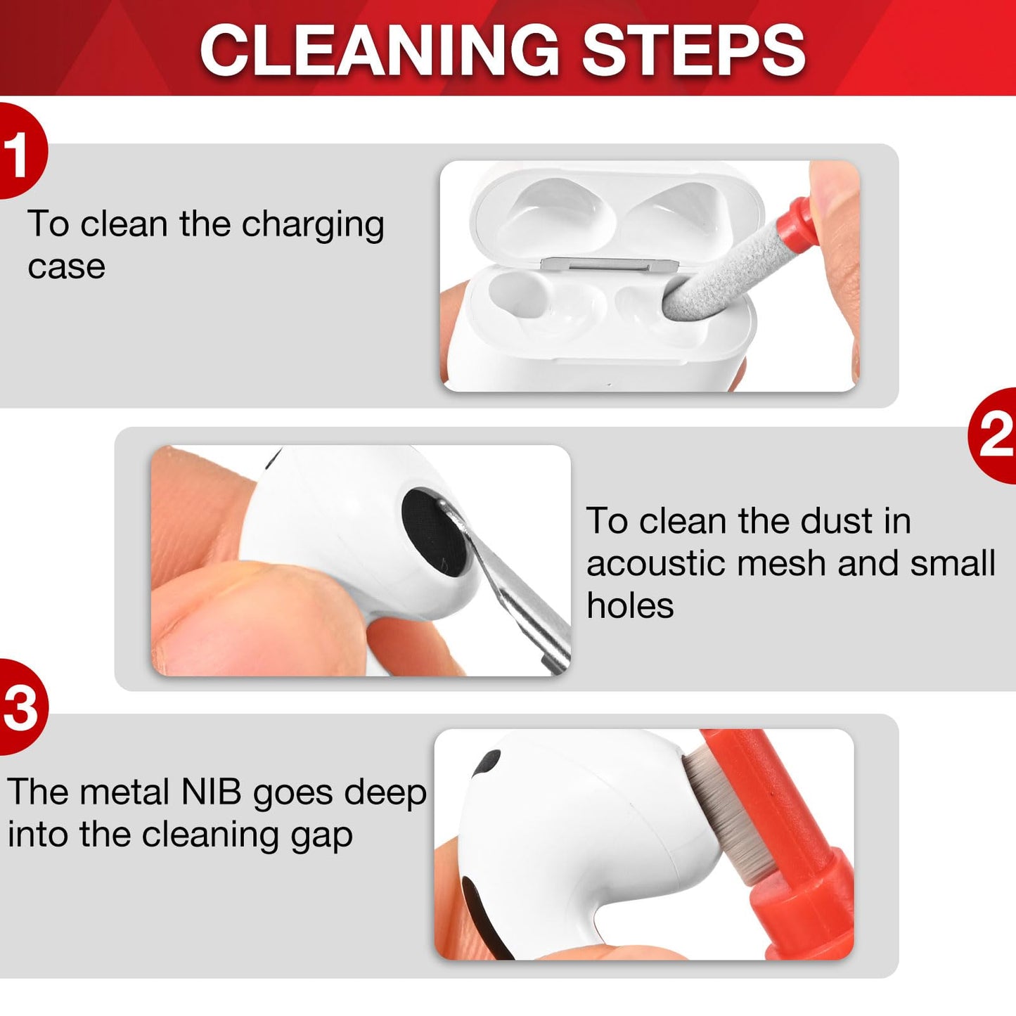 Soft Brush Keyboard Cleaner, Computer Cleaning Tool Kit, 7 in 1 Multipurpose Corner Slit Duster Keycap Puller and Soft Microfiber Brush for Bluetooth