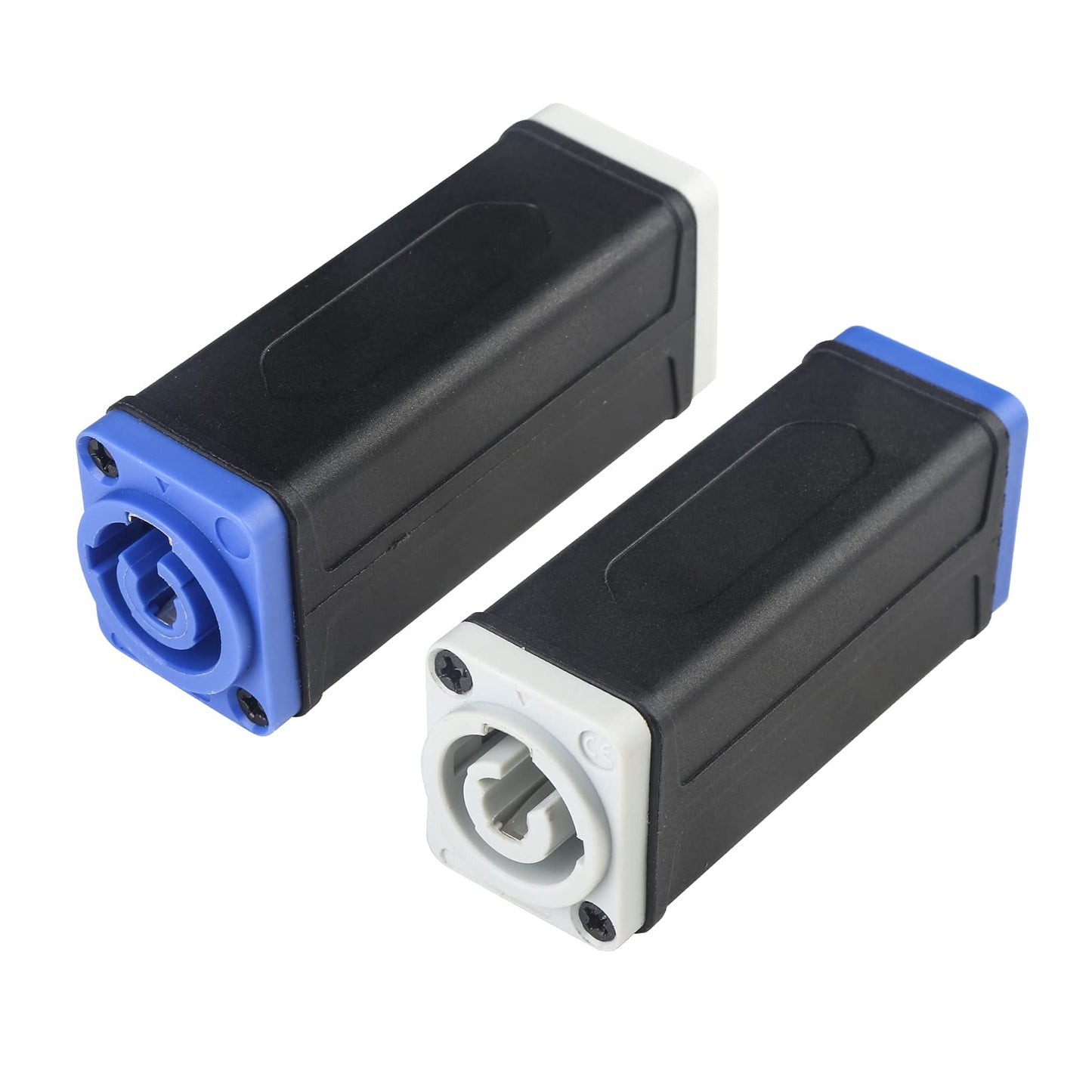 MAD OWL 2 Packs Powercon to Powercon Male and Female Powercon Connectors Extension Adapter 13 AWG, Male and Female Powercon Jack Powercon in Connector