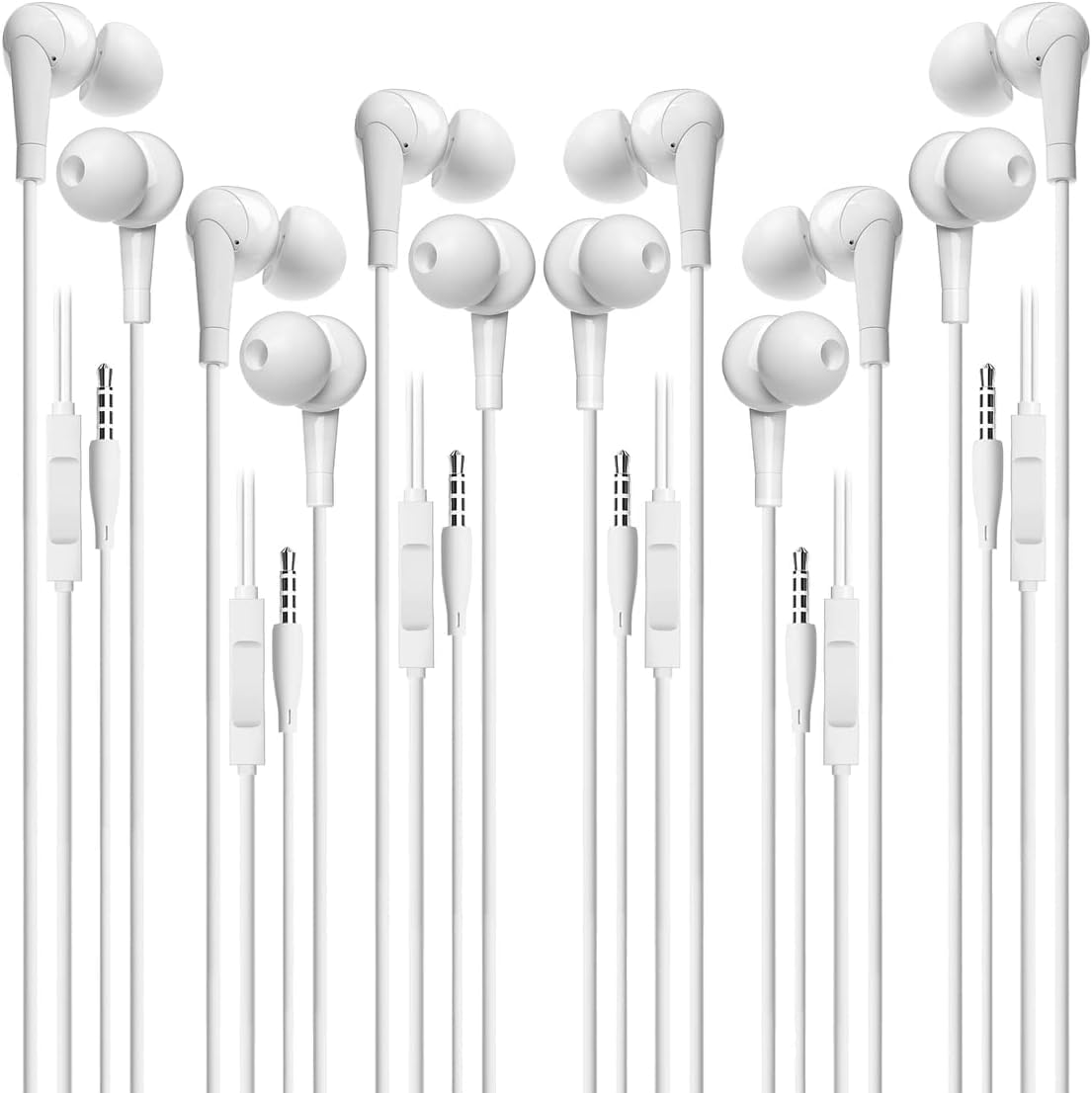 TOUNYSNG Earbuds Wired [Clear Call], [MFi Certified] 3.5mm Headphones with Microphone Volume Control HiFi Stereo Ear Buds…