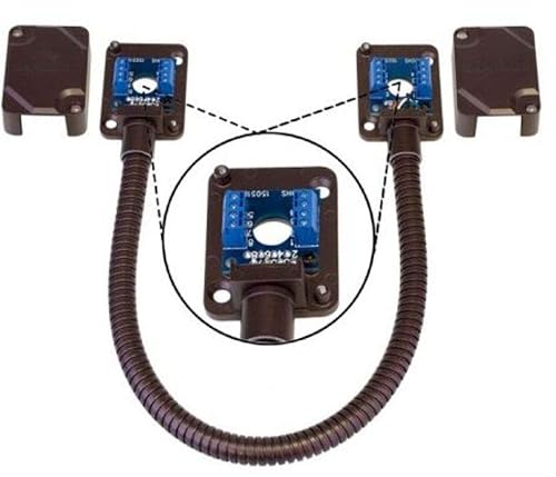 SECO-LARM SD-969-T15Q/B Armored Door Cord/Pre-Wired Terminal Blocks and Removable Covers, Bronze, Designed to Carry Wiring to Conduct Power