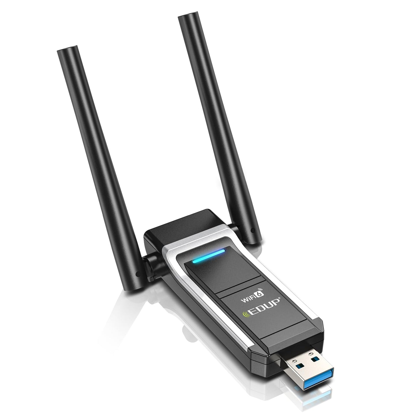 EDUP USB 3.0 WiFi 6 Adapter AX1800Mbps Wireless Network Adapter for PC, Plug and Play, IEEE 802.11ax 5GHz/ 2.4GHz USB Wi-Fi Dongle, Compatible