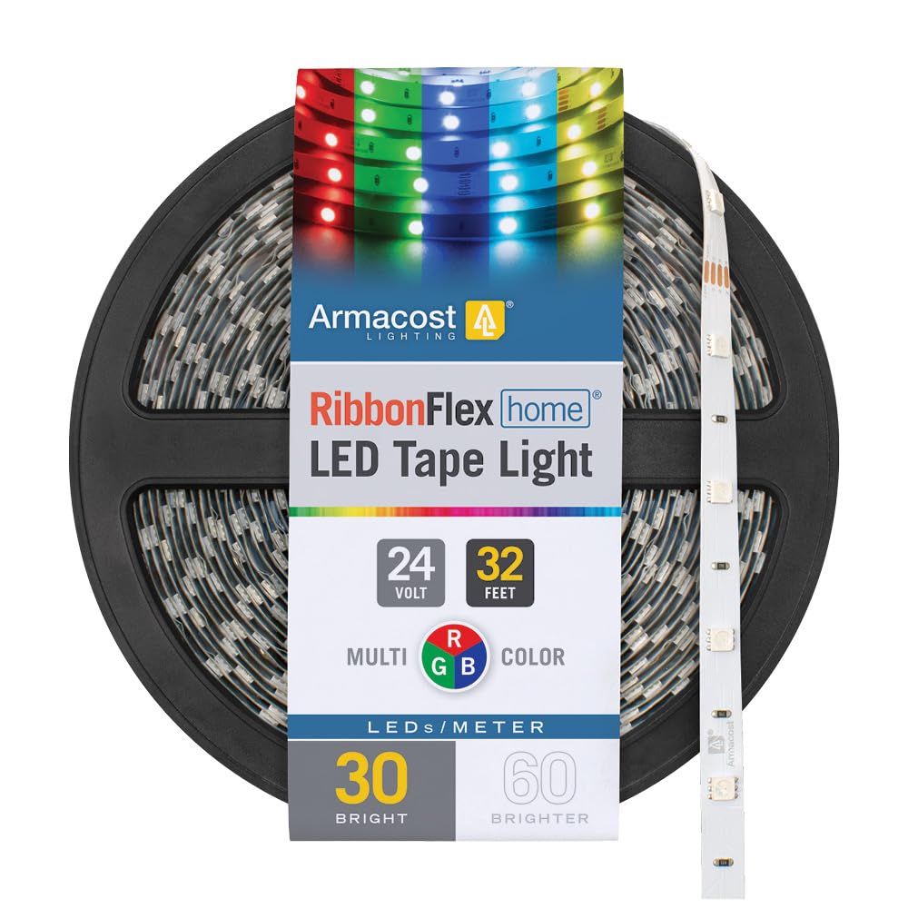 Armacost Lighting RibbonFlex Home Multi-Color LED Tape Light 30 LEDs/Meter, 32.8 ft (10m) 613250