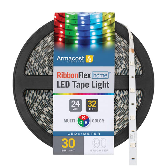Armacost Lighting RibbonFlex Home Multi-Color LED Tape Light 30 LEDs/Meter, 32.8 ft (10m) 613250