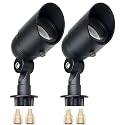 Lumina Lighting® 4W Landscape Lighting 12V Landscape Lights Low Voltage Landscape Spotlights Warm White Waterproof Outdoor Replaceable LED Bulb