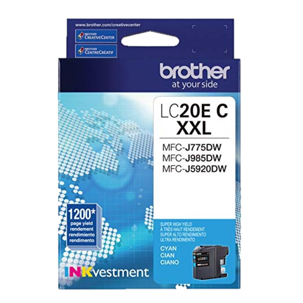 Brother LC20EC Super High Yield Cyan Ink Cartridge