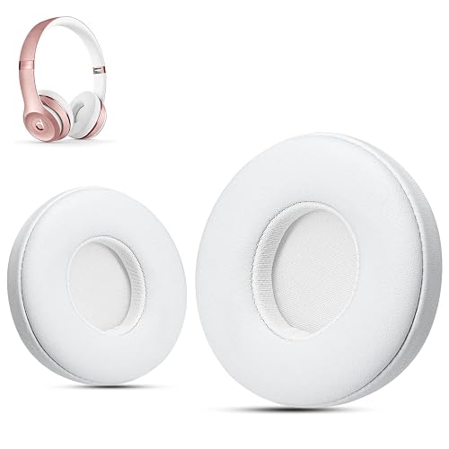 Krone Kalpasmos Earpad Replacement for Beats Solo 2 & 3 Wireless/Wired Headphone, Ear Cushion Premium Protein Leather Memory Foam with Kits, Superb