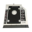 DY-tech 2nd HDD SSD Hard Drive Enclosure Caddy Fit Laptop Models Lenovo ideapad 320 330 520 with Gray Bezel and Mounting Bracket