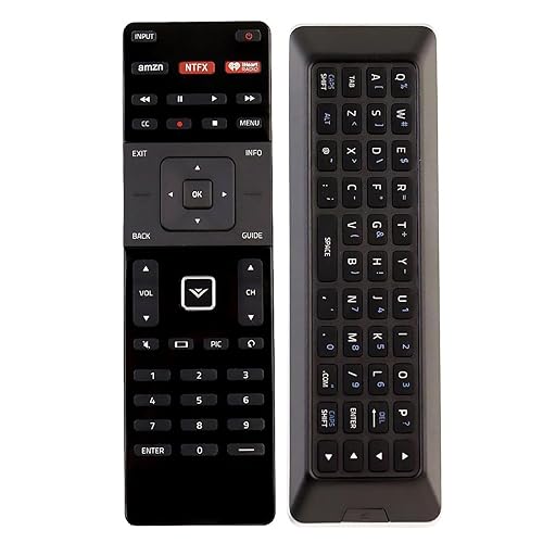 New XRT500 QWERTY Keyboard with Back Light Remote Replacement fit for VIZIO TV M43-C1 M49-C1 M50-C1 M55-C2 M60-C3 M65-C1 M70-C3 M75-C1 M80-C3 M322I-B1