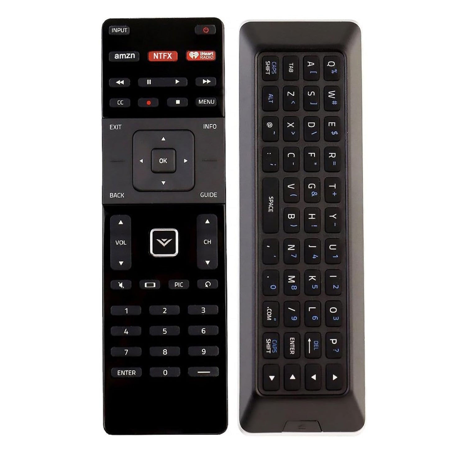 New XRT500 QWERTY Keyboard with Back Light Remote Replacement fit for VIZIO TV M43-C1 M49-C1 M50-C1 M55-C2 M60-C3 M65-C1 M70-C3 M75-C1 M80-C3 M322I-B1