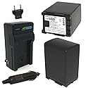 Wasabi Power Battery (2-Pack) and Charger for Canon BP-827 and Canon VIXIA HF20, HF21, HF200, HF G10, G20, M30, M31, M32, M40, M41, M300, M400, S10