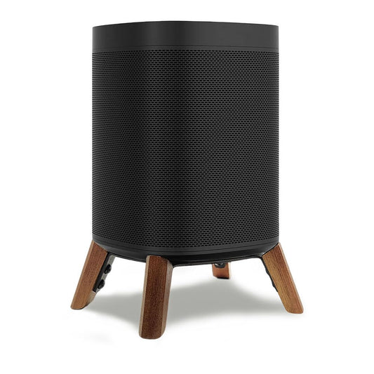 Real Wood Stand Compatible for Sonos One, One SL, Play:1 Home Speaker,Tripod Mount Accessories Protect Sonos get Better Sound,Secure Stable Sturdy