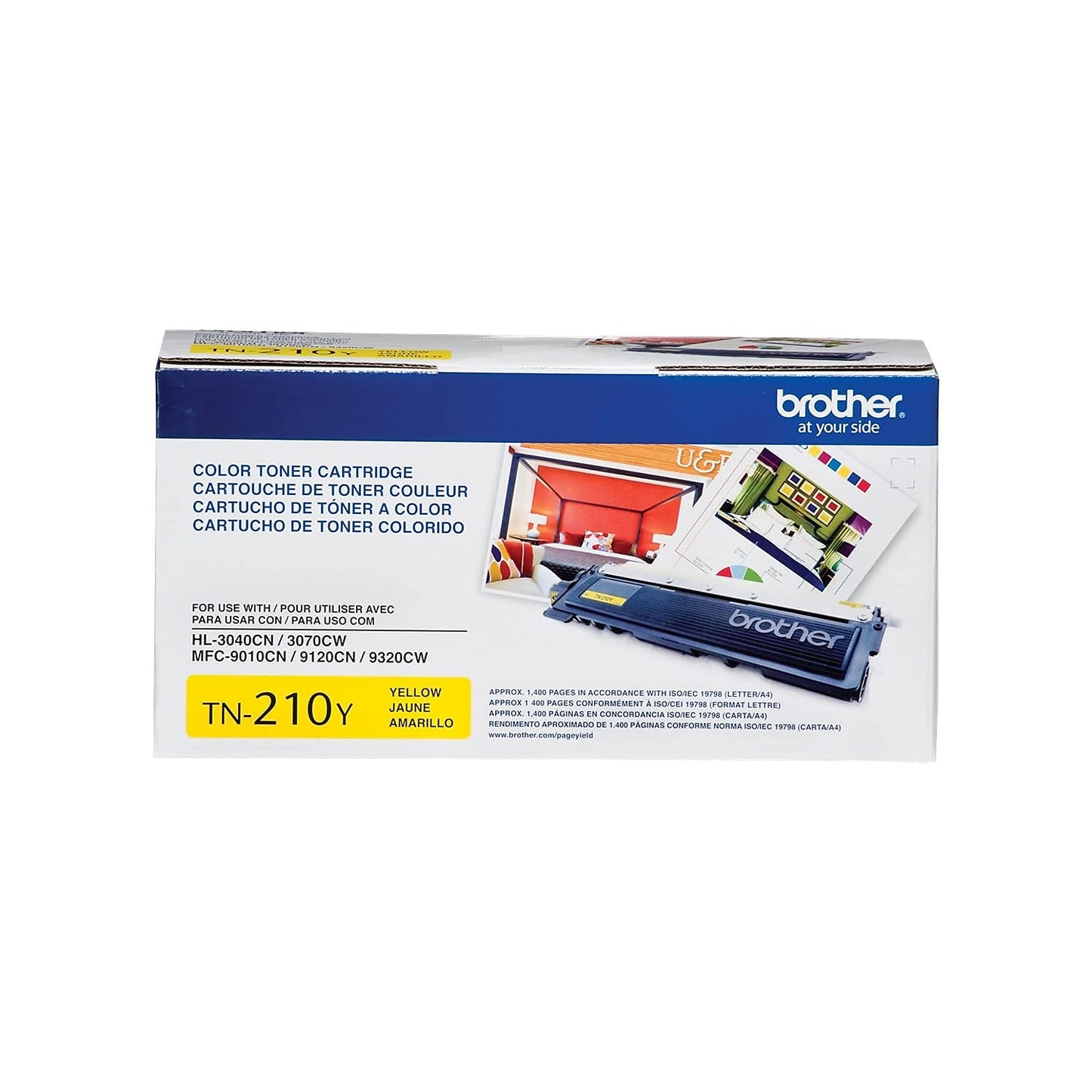 Brother TN210Y Toner Cartridge (Yellow) in Retail Packaging