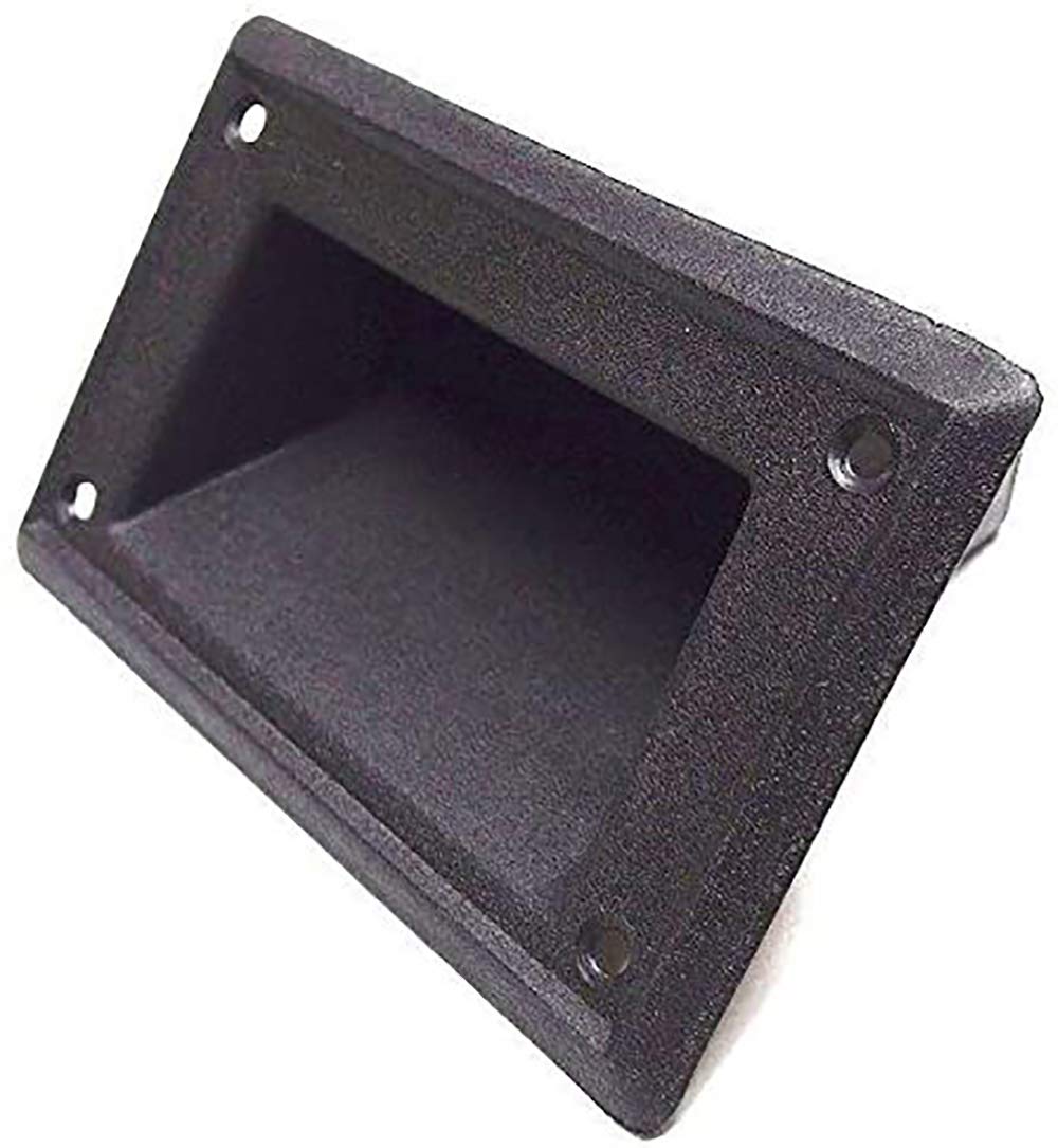 MIYAKO Recessed Speaker Handle - Pocket Style 4"x3.5" for Speaker Box Cabinet | Heavy Duty Black ABS Plastic | Lift Heavy Items Securely | 1 Pair (2