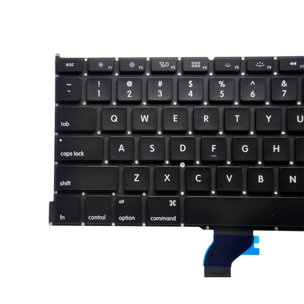 Padarsey Replacement Keyboard Without Backlit and Frame Compatible for MacBook Pro A1502 13" 2013-2015 Retina Series Black US Layout, Compatible