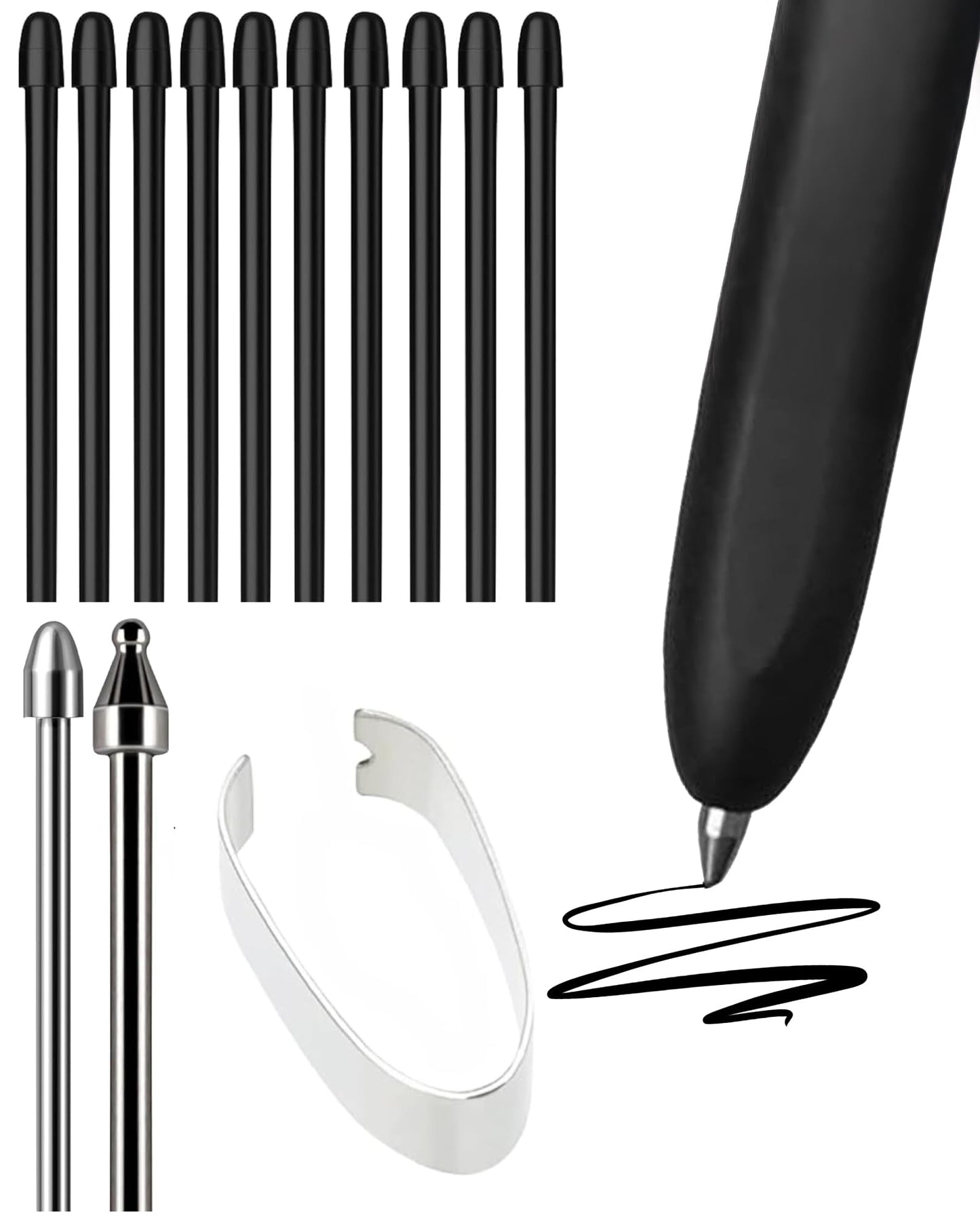 12PCS Soft & Metal Samsung S Pen Tips Nibs Replacement for Galaxy Tab S10, S9/S9 FE+/S9 Ultra, S8/S8+, S7/S7+/S7 FE, S6/Lite, Note