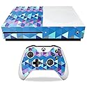 MightySkins Skin Compatible with Microsoft Xbox One S - Purple Kaleidoscope | Protective, Durable, and Unique Vinyl Decal wrap Cover | Easy to Apply