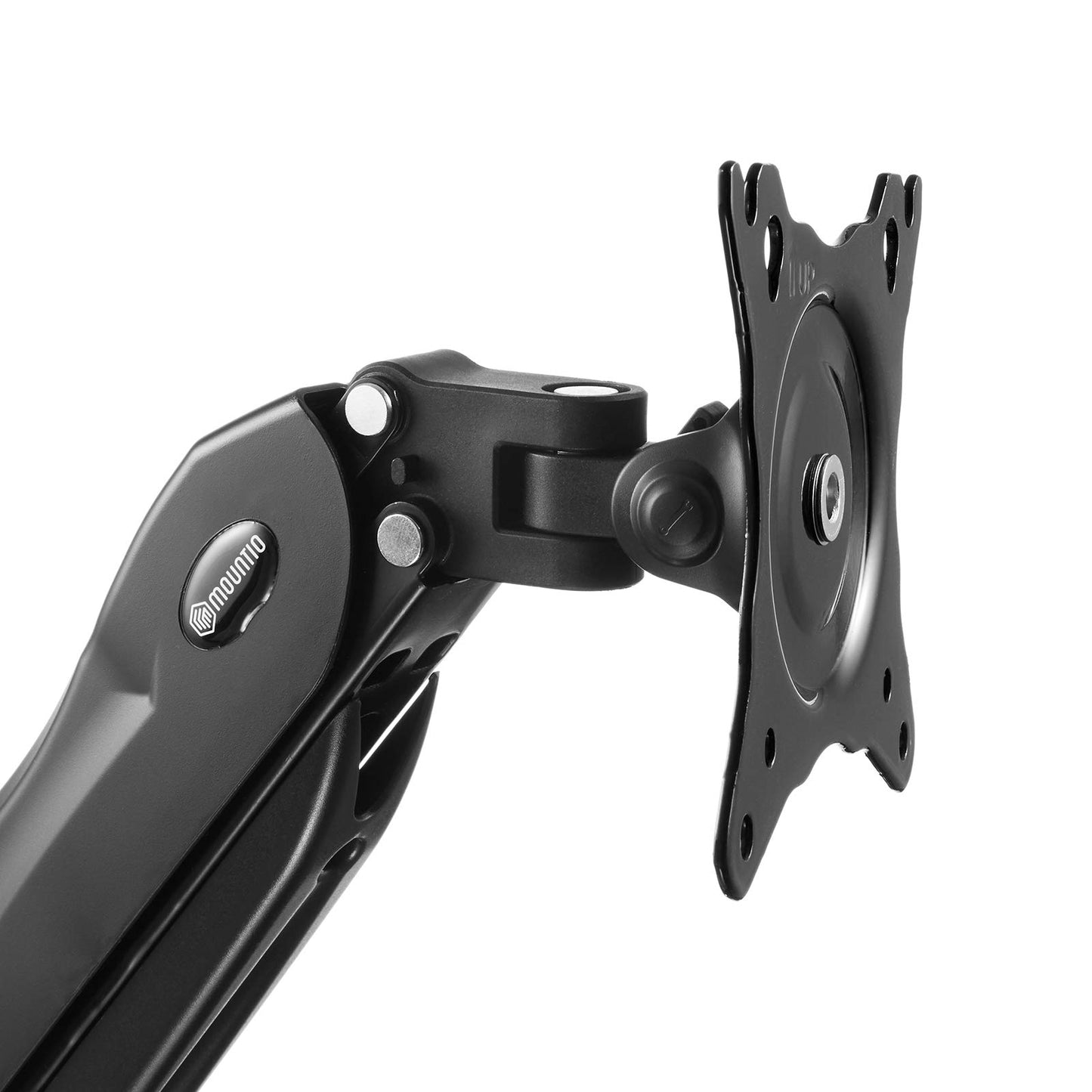 Mountio Full Motion LCD Monitor Arm - Gas Spring Desk Mount Stand for Screens up to 27"