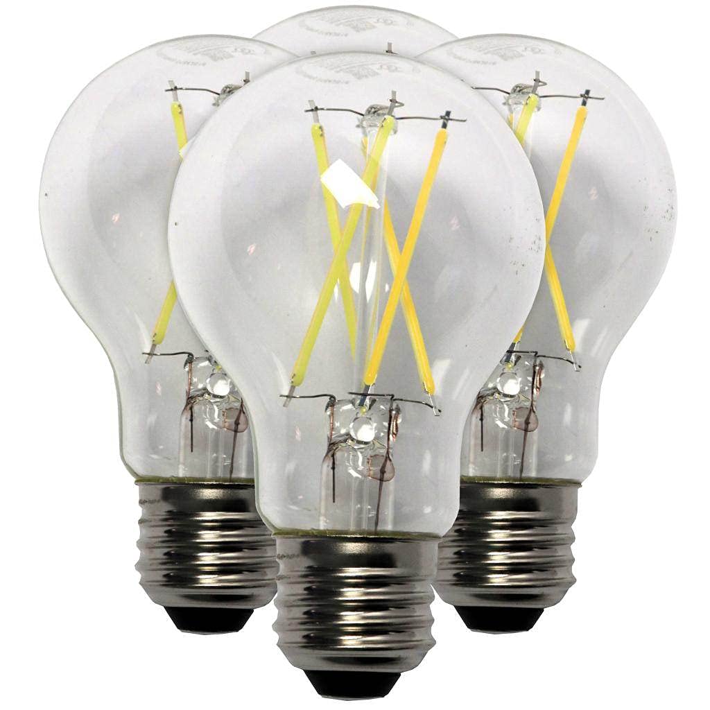 Sylvania 49827 - LED8A19DIMCL95013YTLRP4 16/CS 4/SKU Victorian Style Antique Filament LED Light Bulb4