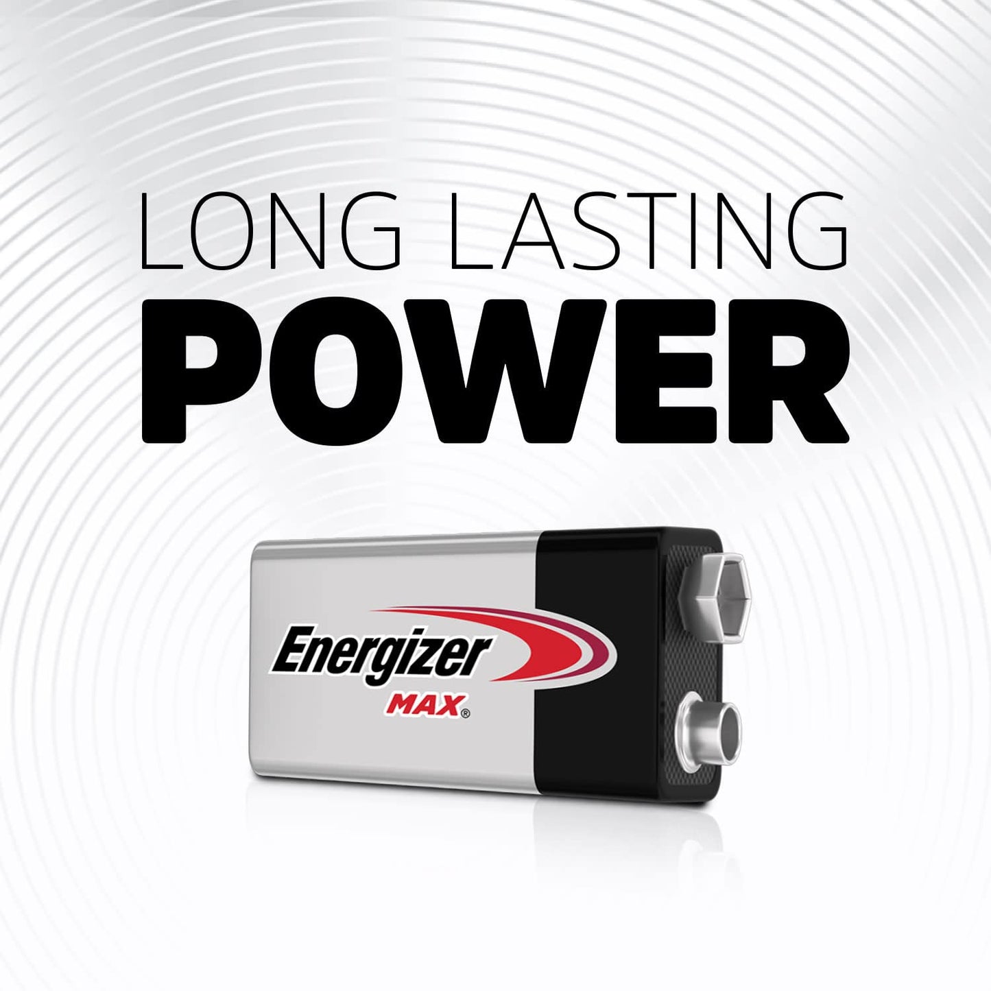 Energizer MAX 9V Battery (1 Pack), 9 Volt Alkaline Batteries