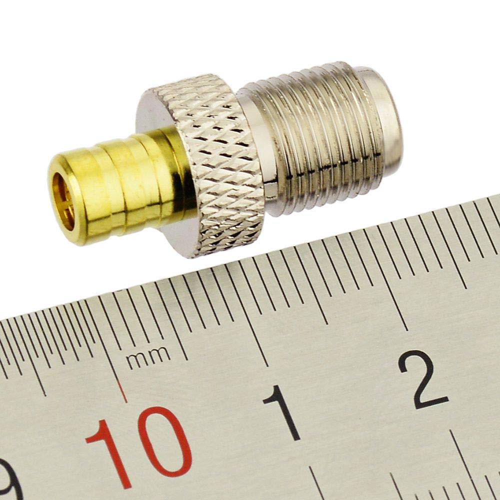Eightwood SMB to F RG6 Coax Antenna Adapter Conversion kit 2pcs Compatible with Satellite Sirius XM Radio