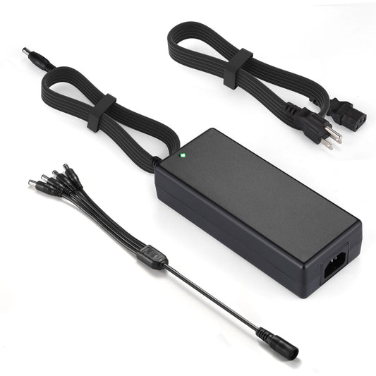 12V 10A Power Supply Adapter AC100-240V to DC12V10A Max120W Power Supply Adapter Converter with 5.5x2.1mm DC Output Jack for WS2815 WS2811 5050 3528…