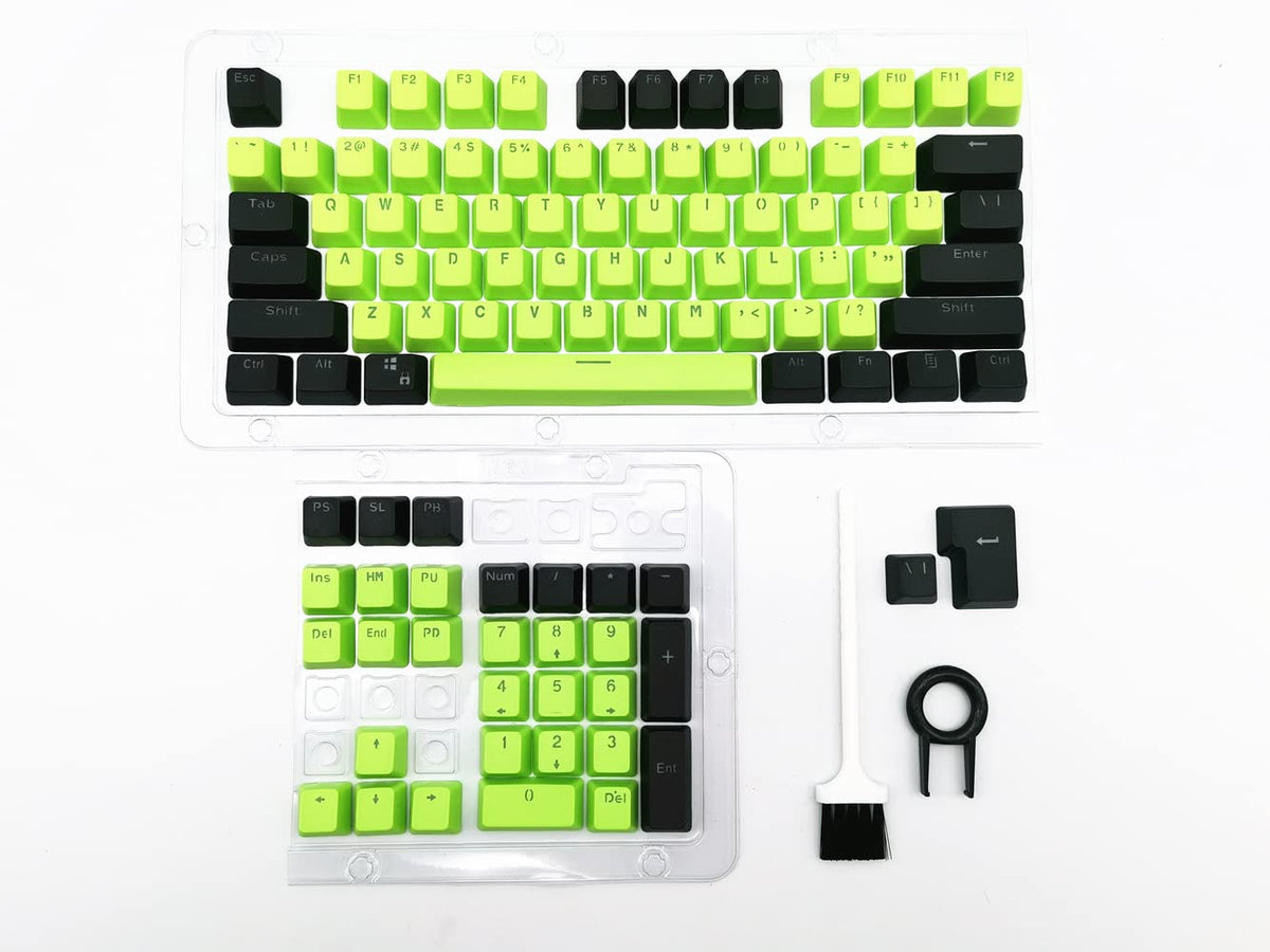Custom keycaps 60 Percent,87/104 Keys Doubleshot PBT Backlit Keycaps Set OEM Profile for Cherry MX Switches Gaming Mechanical Keyboards