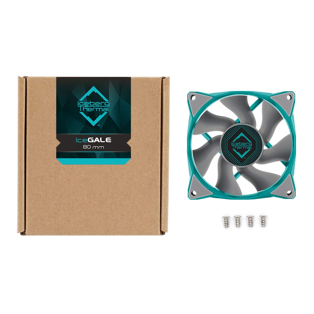 Iceberg Thermal IceGALE 80mm PWM Premium Case Fan (Teal)