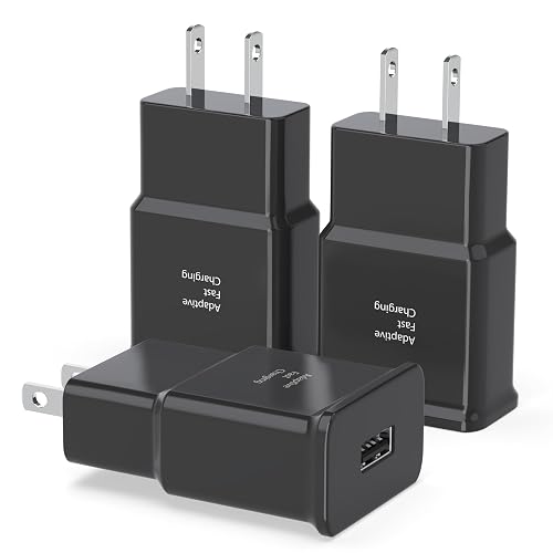 Fast Charging Block for Samsung Android USB Wall Charger Plug Adapter Compatible with Samsung Galaxy S24/ S23 S22/ S21/ S20/ S10/ S10e/ S9 Plus/ S8