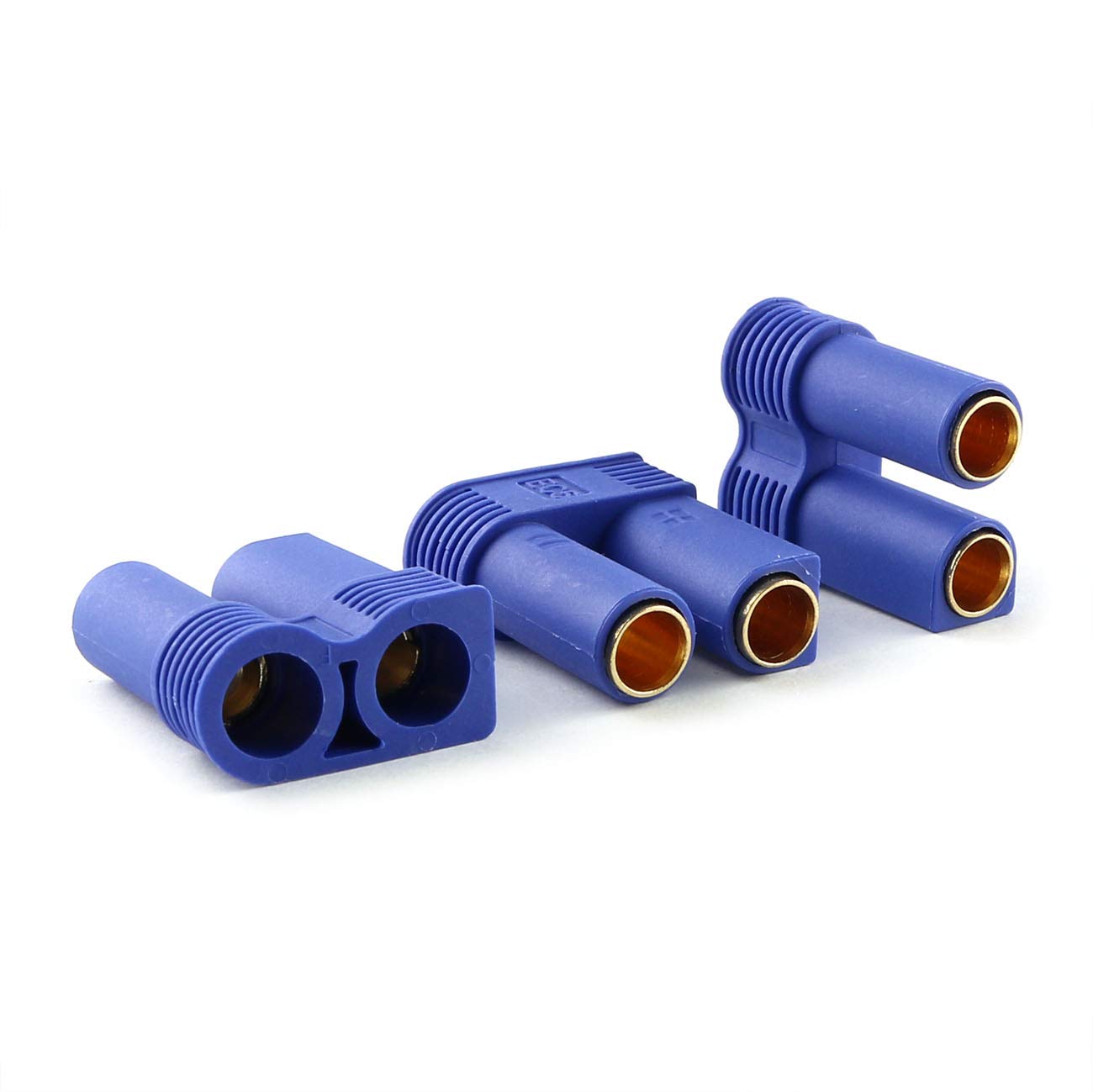 E-outstanding 5 Pairs EC5 Battery Connector Plugs Male and Female Gold Bullet Banana Plug Sets (5X Male + 5X Female)