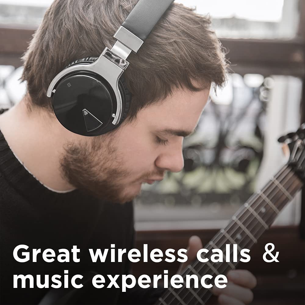 Qisebin E7 Active Noise Cancelling Headphones Bluetooth Headphones with Microphone Deep Bass Wireless Headphones Over Ear, Comfortable Protein…