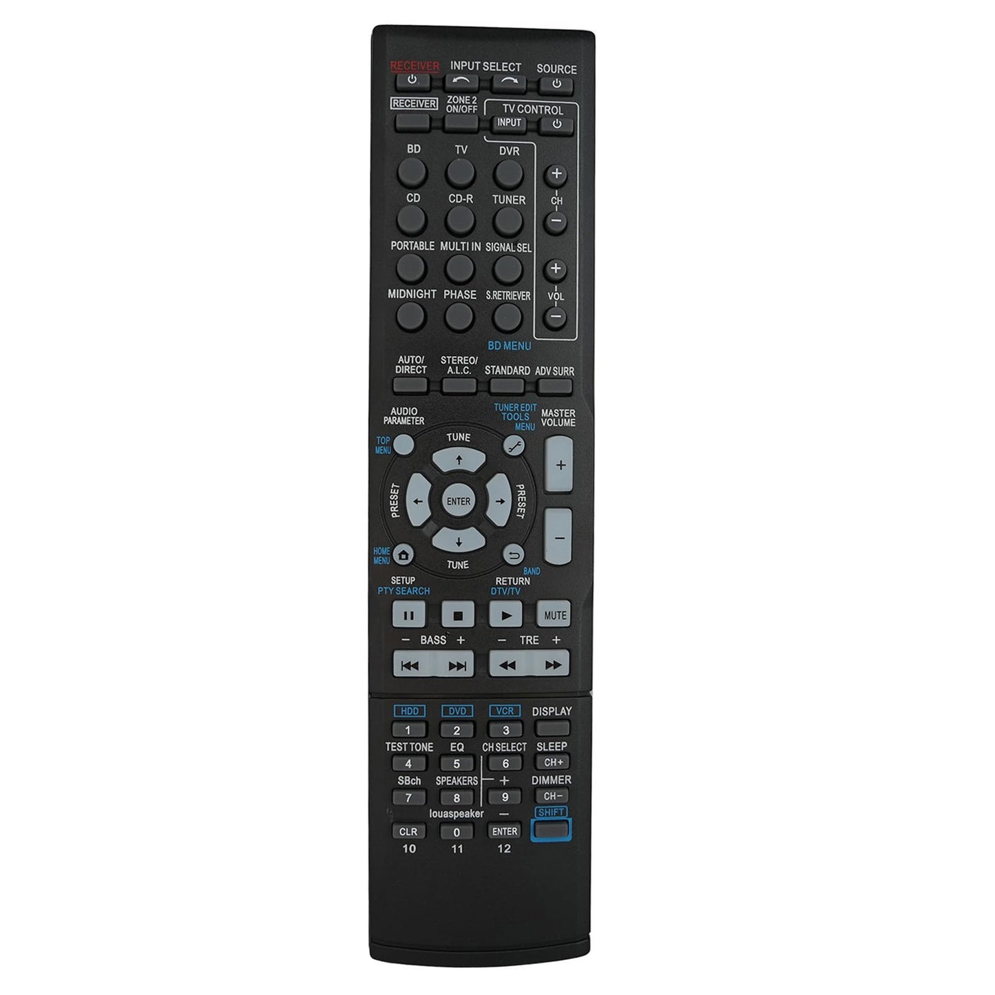Replacement Remote Control Fit for AXD7739 VSX-D414-S VSC-C100-S VSX-55TXI VSX-56TXI for Pioneer AV A/V Receiver System