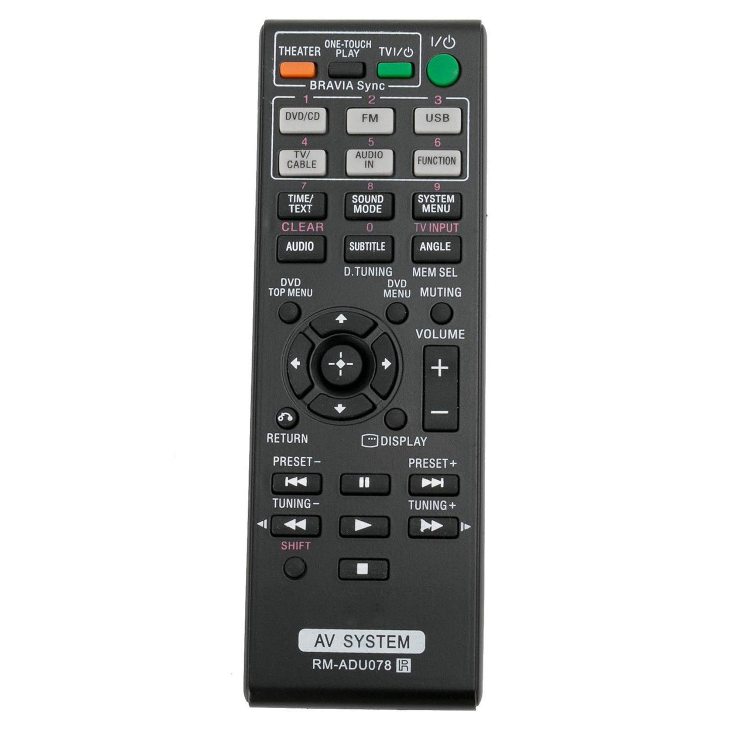 RM-ADU078 RMADU078 Replace Remote Control fit for Sony DVD Home Theater AV System HCD-DZ610 DAV-DZ170 DAV-DZ171 DAV-DZ175 RM-ADU079 DAV-TZ210