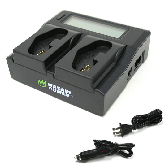Wasabi Power Dual Battery Charger for Canon LP-E19, Compatible with EOS R3, EOS-1D Mark III, IV, X, X Mark II, III