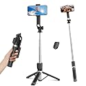 Sensyne Selfie Stick for Phone, Extendable Travel Tripod with Detachable Remote for Photography, Selfies, Compatible with All Cell Phones, Black