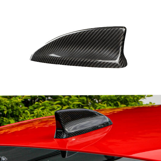 JSWAN Carbon Fiber Car Roof Shark Fin Antenna Base Cover Trim for 11th Gen Civic Hatchback Type r FL5 Typer Roof Aerial Radio Signal Base Exterior
