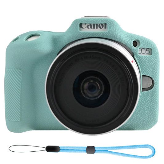 EONORY EOSR50 EOS R50 Camera Case Accessories Kit, Lightweight Silicone Protective Case with Strap Wrist, Anti-Scratch Slim Fit Soft Cover for Canon