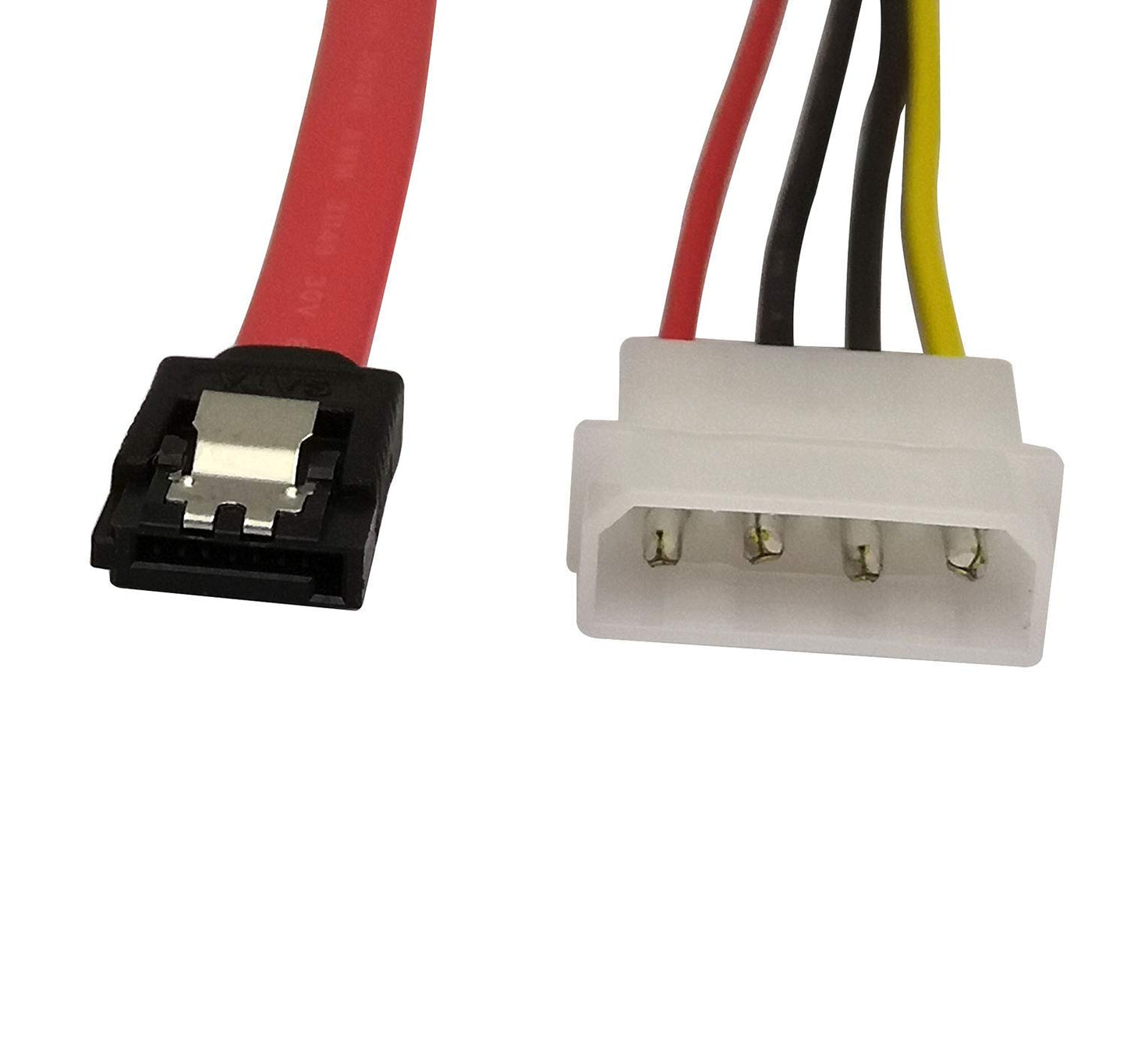 22 Pin SATA ATA Data and Power Combo Cable,22Pin SATA to 7Pin Serial ATA Data Cable + 4Pin IDE LP4 Power Cable (Date 30)